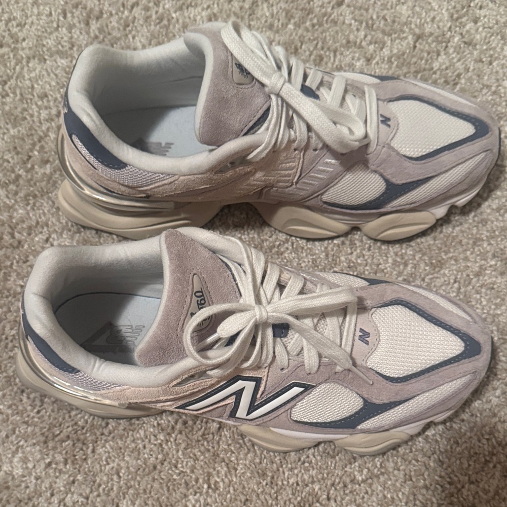 New Balance Beige and Gray Sneakers - Picture 3 of 13